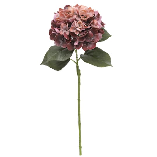24" Pink & Burgundy Hydrangea Real Touch Stem by Ashland®